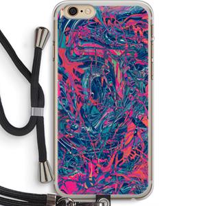 CaseCompany Sleeping Dreams: iPhone 6 PLUS / 6S PLUS Transparant Hoesje met koord