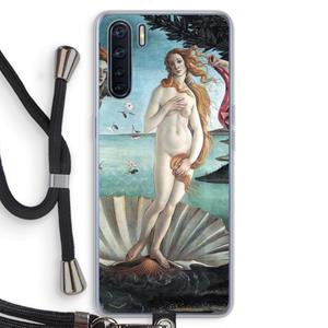 CaseCompany Birth Of Venus: Oppo A91 Transparant Hoesje met koord