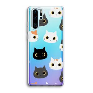 CaseCompany Katten: Huawei P30 Pro Transparant Hoesje