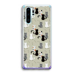 CaseCompany Katten: Huawei P30 Pro Transparant Hoesje
