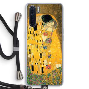 CaseCompany Der Kuss: Oppo A91 Transparant Hoesje met koord