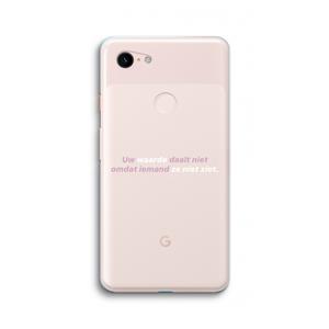 CaseCompany uw waarde daalt niet: Google Pixel 3 XL Transparant Hoesje