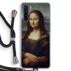 CaseCompany Mona Lisa: Oppo A91 Transparant Hoesje met koord