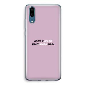 CaseCompany uzelf graag zien: Huawei P20 Transparant Hoesje