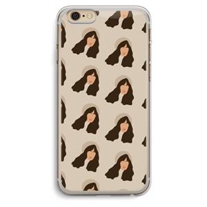 CaseCompany Bonjour mon amour: iPhone 6 Plus / 6S Plus Transparant Hoesje