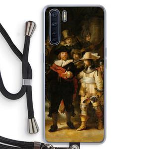 CaseCompany De Nachtwacht: Oppo A91 Transparant Hoesje met koord