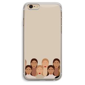 CaseCompany Girls girls girls: iPhone 6 Plus / 6S Plus Transparant Hoesje