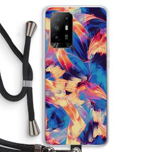 CaseCompany Tuesday Night: Oppo A95 5G Transparant Hoesje met koord