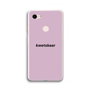 CaseCompany kwetsbaar: Google Pixel 3 XL Transparant Hoesje