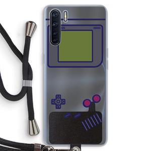CaseCompany Game On: Oppo A91 Transparant Hoesje met koord