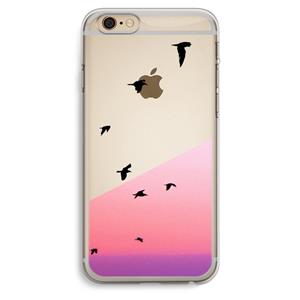 CaseCompany Fly away: iPhone 6 Plus / 6S Plus Transparant Hoesje