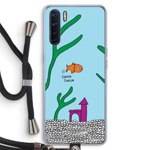 CaseCompany Aquarium: Oppo A91 Transparant Hoesje met koord