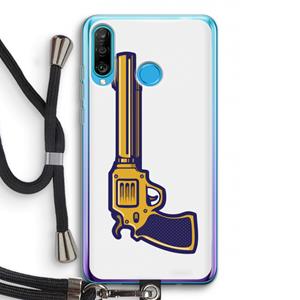 CaseCompany Pew Pew Pew: Huawei P30 Lite Transparant Hoesje met koord