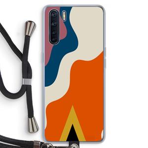 CaseCompany Noor A: Oppo A91 Transparant Hoesje met koord