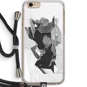 CaseCompany House: iPhone 6 PLUS / 6S PLUS Transparant Hoesje met koord