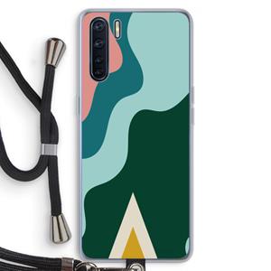 CaseCompany Noor B: Oppo A91 Transparant Hoesje met koord