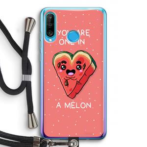 CaseCompany One In A Melon: Huawei P30 Lite Transparant Hoesje met koord