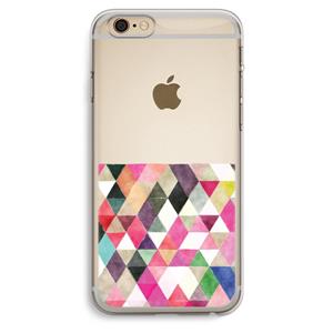CaseCompany Gekleurde driehoekjes: iPhone 6 Plus / 6S Plus Transparant Hoesje