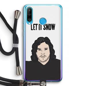 CaseCompany Let It Snow: Huawei P30 Lite Transparant Hoesje met koord