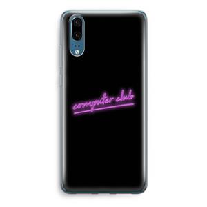 CaseCompany Vice Black: Huawei P20 Transparant Hoesje