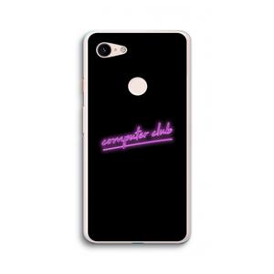 CaseCompany Vice Black: Google Pixel 3 XL Transparant Hoesje