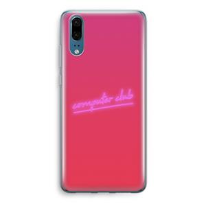 CaseCompany Vice Glow: Huawei P20 Transparant Hoesje