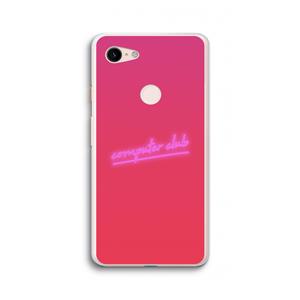 CaseCompany Vice Glow: Google Pixel 3 XL Transparant Hoesje