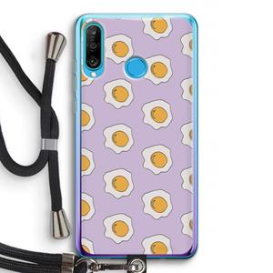 CaseCompany Bacon to my eggs #1: Huawei P30 Lite Transparant Hoesje met koord