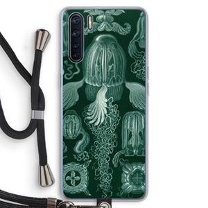 CaseCompany Haeckel Cubomedusae: Oppo A91 Transparant Hoesje met koord