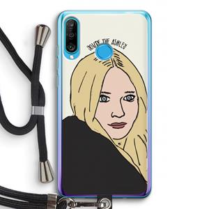 CaseCompany Ashley: Huawei P30 Lite Transparant Hoesje met koord