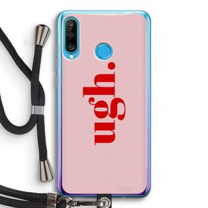 CaseCompany Ugh: Huawei P30 Lite Transparant Hoesje met koord