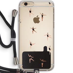CaseCompany Dancing #1: iPhone 6 PLUS / 6S PLUS Transparant Hoesje met koord