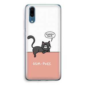CaseCompany GSM poes: Huawei P20 Transparant Hoesje
