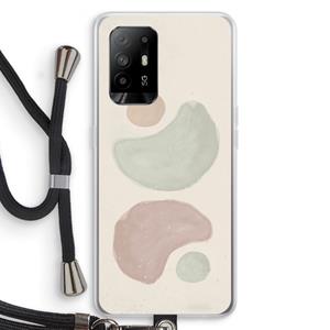 CaseCompany Geo #10: Oppo A95 5G Transparant Hoesje met koord