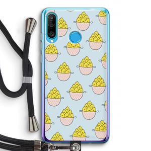 CaseCompany Citroenen: Huawei P30 Lite Transparant Hoesje met koord