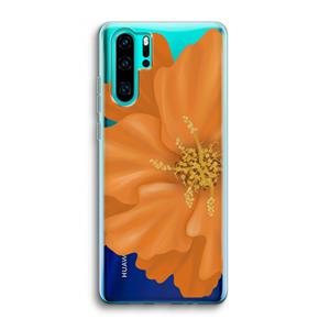 CaseCompany Orange Ellila flower: Huawei P30 Pro Transparant Hoesje