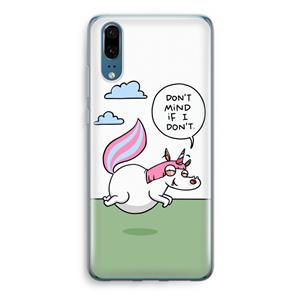 CaseCompany Unicorn: Huawei P20 Transparant Hoesje