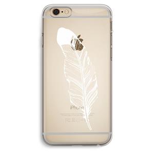 CaseCompany Pluim: iPhone 6 Plus / 6S Plus Transparant Hoesje