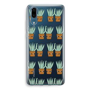 CaseCompany Sansevieria: Huawei P20 Transparant Hoesje