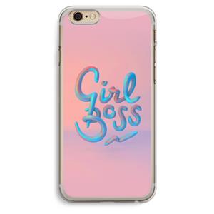 CaseCompany Girl boss: iPhone 6 Plus / 6S Plus Transparant Hoesje