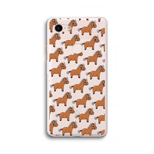 CaseCompany Pony: Google Pixel 3 XL Transparant Hoesje