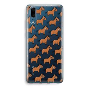 CaseCompany Pony: Huawei P20 Transparant Hoesje