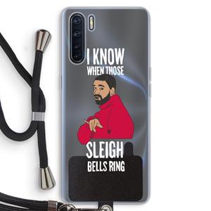 CaseCompany Sleigh Bells Ring: Oppo A91 Transparant Hoesje met koord