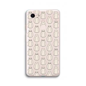 CaseCompany Uilen: Google Pixel 3 XL Transparant Hoesje