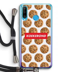 CaseCompany Koekerond: Huawei P30 Lite Transparant Hoesje met koord