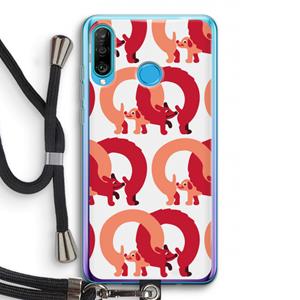 CaseCompany Dogs: Huawei P30 Lite Transparant Hoesje met koord