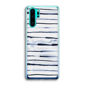 CaseCompany Ink Stripes: Huawei P30 Pro Transparant Hoesje