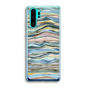 CaseCompany Watercolor Agate: Huawei P30 Pro Transparant Hoesje