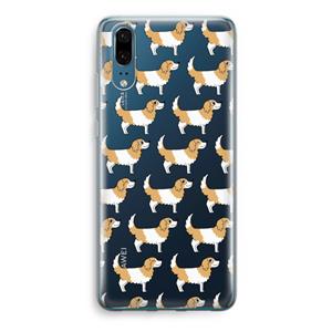 CaseCompany Doggy: Huawei P20 Transparant Hoesje