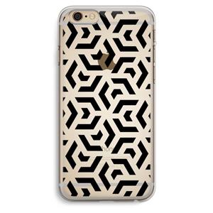 CaseCompany Crazy pattern: iPhone 6 Plus / 6S Plus Transparant Hoesje